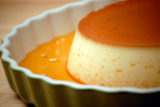 Flan a la Vanille with Caramel-Cognac Sauce