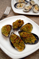 Mussels Poulette and Gratinee