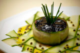 Tuna Tartare on Marinated Cucumbers